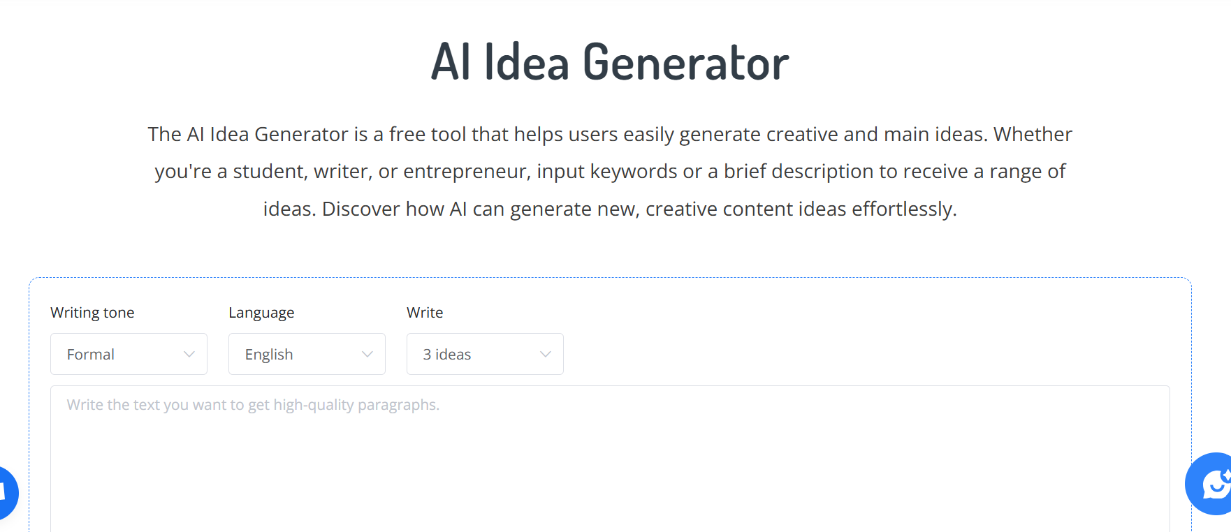 NoteGPT.io AI Idea Generator